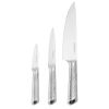 Farberware Professional 3-piece Forged Textured Stainless Steel Knife Set