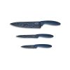 Thyme & Table 3-Piece Stainless Steel Blue Swirl Knife Set with Protective Sheaths