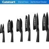 Cuisinart C55-12PMB 12-Piece Metallic Knife Set with Blade Guards, Black