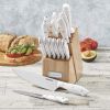 Cuisinart Triple Rivet 15-Piece Knife Set with Block, C77WTR-15PW