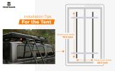 Trustmade Luxurious Triangle Aluminium Black Hard Shell Grey Rooftop Tent for Camping