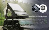 Trustmade Luxurious Triangle Aluminium Black Hard Shell Grey Rooftop Tent for Camping